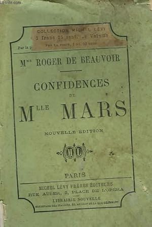 Imagen del vendedor de CONFIDENCES DE MLLE MARS. a la venta por Le-Livre