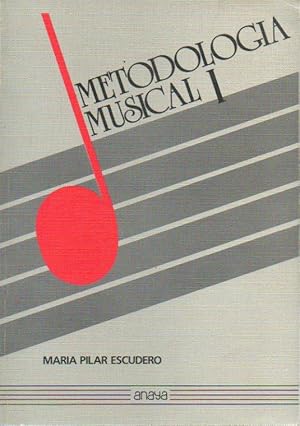 Imagen del vendedor de METODOLOGA MUSICAL. I. a la venta por angeles sancha libros