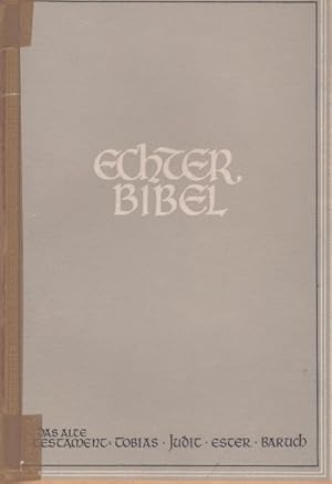 Seller image for Das Buch Tobit. Buch Judit.Buch Ester. 2. Baruch. Die Heilige Schrift in deutscher bersetzung. for sale by Rheinlandia Verlag