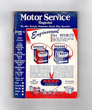 Motor Service Magazine -December 15, 1949. 1950 Pontiac, Ford Introduces 1950 Models, Adjusting B...