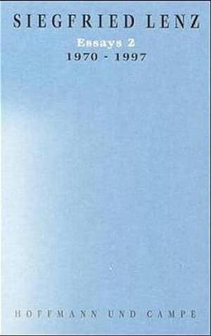 Bild des Verkufers fr Werkausgabe in Einzelbnden Essays. Tl.2 : 1970-1997 zum Verkauf von AHA-BUCH GmbH