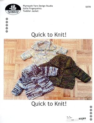 Imagen del vendedor de PLYMOUTH YARN DESIGN STUDIO : ITALIA FINGERPAINTS : QUICK TO KNIT! TODDLER JACKET : Plymouth Yarn S078 a la venta por 100POCKETS