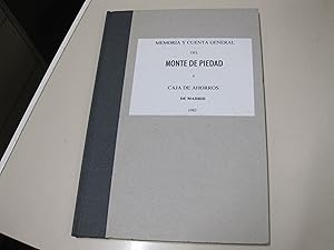 Image du vendeur pour MEMORIA Y CUENTA GENERAL DE MONTE DE PIEDAD Y CAJA DE AHORROS DE MADRID CORRESPONDIENTES AL AO DE 1893, ADICIONADAS CON ALGUNAS NOTICIAS SOBRE LOS DEMS MONTES DE PIEDAD Y CAJAS DE AHORROS mis en vente par Costa LLibreter