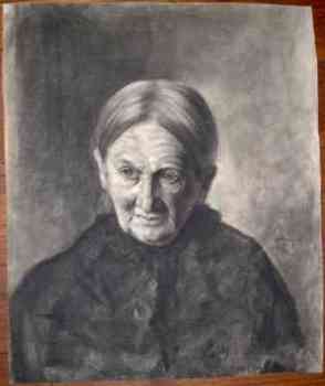 Porträt einer älteren Frau.