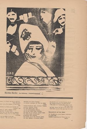 Seller image for Der Sturm. Wochenschrift fr Kultur und die Knste. Jahrgang 1912, Nr. 99, Februar. Herausgegeben von Herwarth Walden. for sale by Antiquariat Weinek