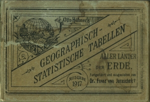 Otto Hübner's geographisch-statistische Tabellen aller Länder der Erde. Jahrgang 1886.