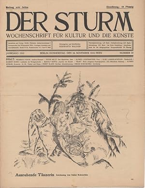 Seller image for Der Sturm. Wochenschrift fr Kultur und die Knste. Erster Jahrgang, 24. November 1910, Nr. 39. Herausgegeben von Herwarth Walden. for sale by Antiquariat Weinek