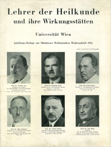 Bild des Verkufers fr Lehrer der Heilkunde und ihre Wirkungssttten. Universitt Wien. Jubilums-Beilage zur Mnchener Medizinische Wochenschrift 1934. (Kunstbeilage zu Heft 12, 1934). zum Verkauf von Antiquariat Weinek