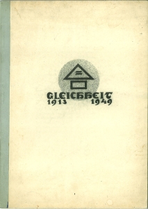 Gleichheit 1913 - 1949. (Prolog zum [Stiftungsfest der Loge "Gleichheit".)