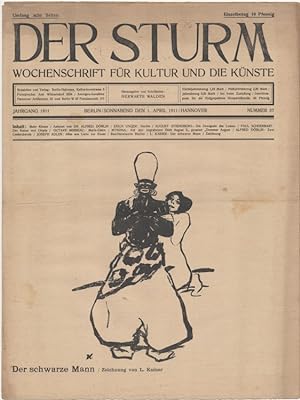 Seller image for Der Sturm. Wochenschrift fr Kultur und die Knste. Jahrgang 1911, Nr. 57, 1. April. Herausgegeben von Herwarth Walden. for sale by Antiquariat Weinek