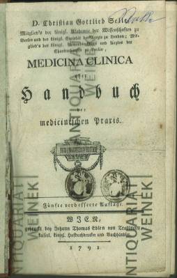 Medicina Clinica. Oder Handbuch der medicinischen Praxis.