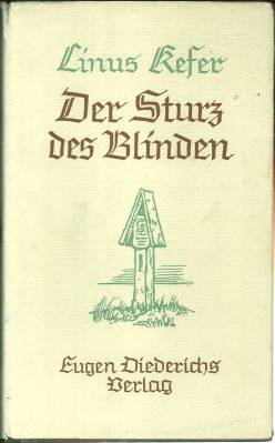 Bild des Verkufers fr Der Sturz des Blinden. Erzhlung. zum Verkauf von Antiquariat Weinek