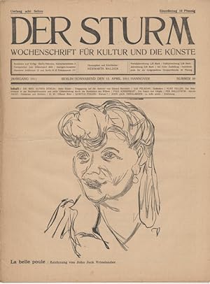 Seller image for Der Sturm. Wochenschrift fr Kultur und die Knste. Jahrgang 1911, Nr. 59, 15. April. Herausgegeben von Herwarth Walden. for sale by Antiquariat Weinek