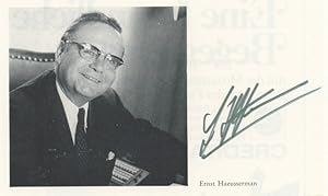 Immagine del venditore per Autograph - Ernst Haeusserman. venduto da Antiquariat Weinek