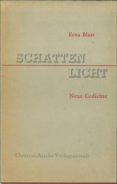 Seller image for Schattenlicht. Neue Gedichte. for sale by Antiquariat Weinek