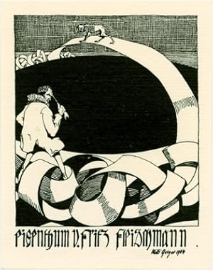 [Exlibris] - Eigenthum v. Fritz Fleischmann.