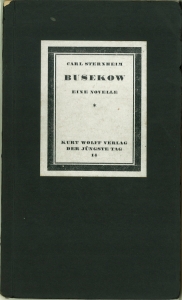 Seller image for Busekow. Eine Novelle. for sale by Antiquariat Weinek