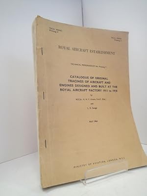 Catalogue of Original Tracings of Aircraft and Engines Designed and Built at the Royal Aircraft F...