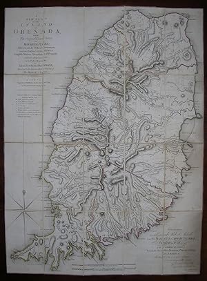 Bild des Verkufers fr A New Plan of the Island of Grenada, from the Original French Survey of Monsieur Pinel Taken in 1763 by Order of Government and Now Published with the Addition of English names, Alterations of Property and Other Improvements to the Present Year 1780. zum Verkauf von Arader Galleries - AraderNYC