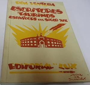 Imagen del vendedor de ESCRITORES TAURINOS ESPAOLES DEL SIGLO XIX prologo de Segundo Toque-facsimil de 1927 a la venta por Librera Hijazo