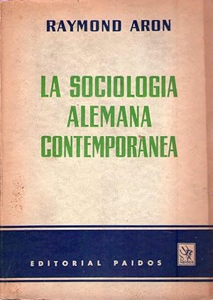 Imagen del vendedor de LA SOCIOLOGIA ALEMANA CONTEMPORANEA a la venta por Buenos Aires Libros