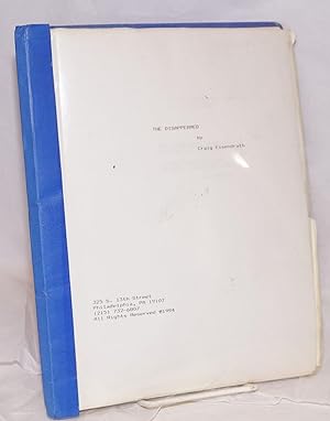 The Disappeared a play (manuscript)