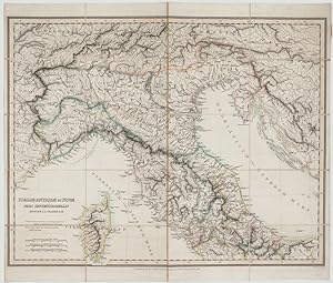 Bild des Verkufers fr Italiae Antiquae et Novae pars Septentrionalis. [&] Italiae Antiquae et Novae pars Australis. zum Verkauf von Altea Antique Maps