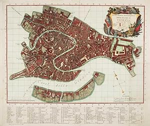Nuova Pianta Iconografica Dell Inclita Citta Di Venezia By Viero Teodoro 1798 Map Altea Antique Maps
