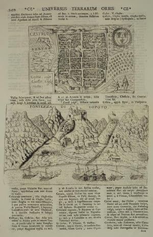 Imagen del vendedor de Cestria, vulgo Chester, Anglie civitatas; Fortezza di Sopoto. a la venta por Altea Antique Maps