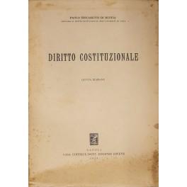 Bild des Verkufers fr Diritto costituzionale zum Verkauf von Libreria Antiquaria Giulio Cesare di Daniele Corradi