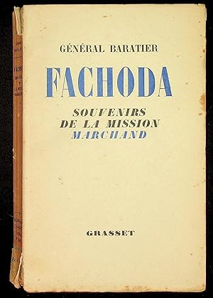 Imagen del vendedor de Fachoda - Souvenirs de la mission Marchand a la venta por LibrairieLaLettre2