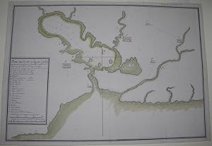 Plano del Puerto de Jagua cituado enla Costa del S. de la Ysla de la Havana