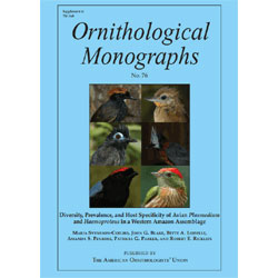 Bild des Verkufers fr Diversity, Prevalence, and Host Specificity of Avian Plasmodium and Haemoproteus in a Western Amazon Assemblage zum Verkauf von Buteo Books