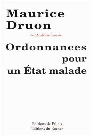 Seller image for Ordonnance pour l'Etat malade for sale by JLG_livres anciens et modernes