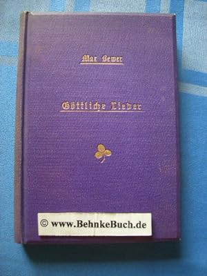 Imagen del vendedor de Gttliche Lieder. a la venta por Antiquariat BehnkeBuch