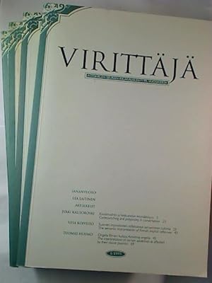 Virittäjä - Kotikielen Seuran Aikakauslehti. - 99. / 1995, 1 - 4 (4 Einzelhefte)