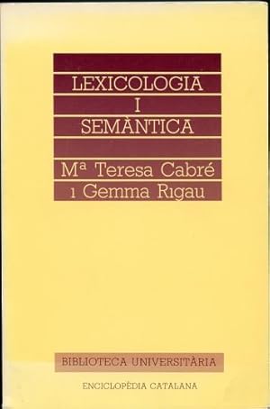 Bild des Verkufers fr Lexicologia i Semantica zum Verkauf von Leaf and Stone Books