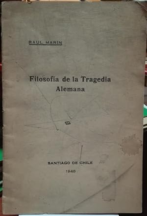 Imagen del vendedor de Filosofa de la tragedia alemana a la venta por Librera Monte Sarmiento