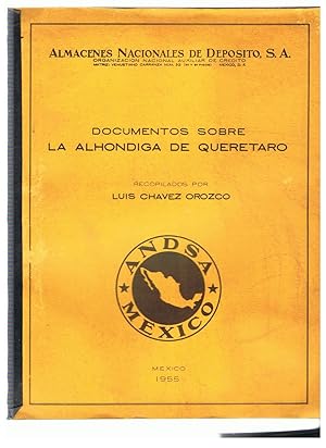 Imagen del vendedor de DOCUMENTOS SOBRE LA ALHONDIGA DE QUERETARO a la venta por Librera Torren de Rueda