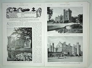 Original Issue of Country Life Magazine Dated November 23rd 1929, with a Main Feature on Faulkbou...