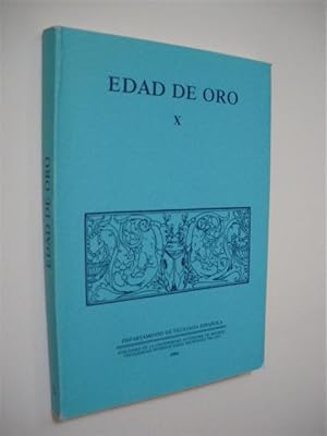 Seller image for EDAD DE ORO X for sale by LIBRERIA TORMOS