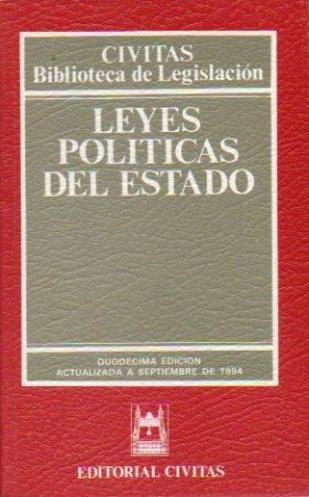 Imagen del vendedor de LEYES POLTICAS DEL ESTADO. 12 ed. a la venta por angeles sancha libros