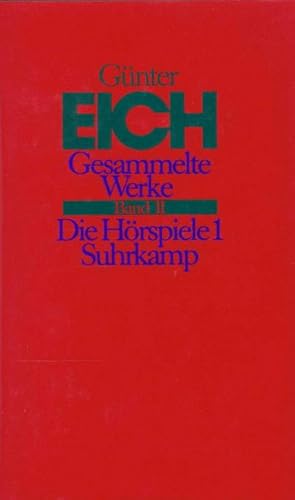 Bild des Verkufers fr Gesammelte Werke, rev. Ausg. Die Hrspiele. Tl.1 zum Verkauf von Rheinberg-Buch Andreas Meier eK