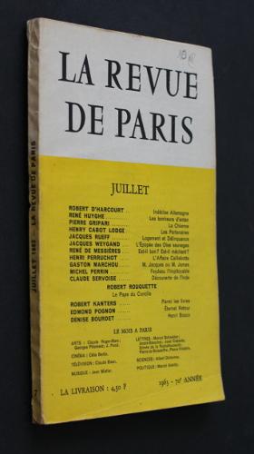 Imagen del vendedor de La revue de Paris, juillet 1963 (70e anne) a la venta por Abraxas-libris