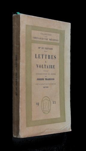 Bild des Verkufers fr Lettres  Voltaire zum Verkauf von Abraxas-libris
