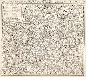 Partie meridionale du Cercle de Haute Saxe ou sont compris le DuchÈ et Electorat de Saxe, Le Cerc...