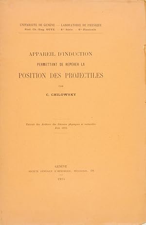 Appareil d'induction permettant de repérer la position des projectiles (Université de Genève - La...