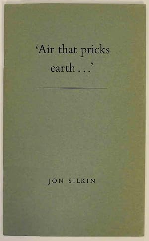 Seller image for Air that pricks earth. for sale by Jeff Hirsch Books, ABAA