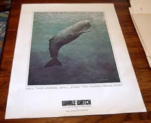 Seller image for WHALE WATCH AN AUDUBON READER / FULL COLOR PICTORIAL POSTER for sale by THE FINE BOOKS COMPANY / A.B.A.A / 1979