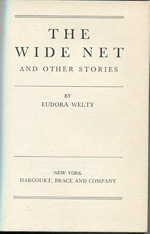 Image du vendeur pour The Wide Net And Other Stories mis en vente par Austin's Antiquarian Books